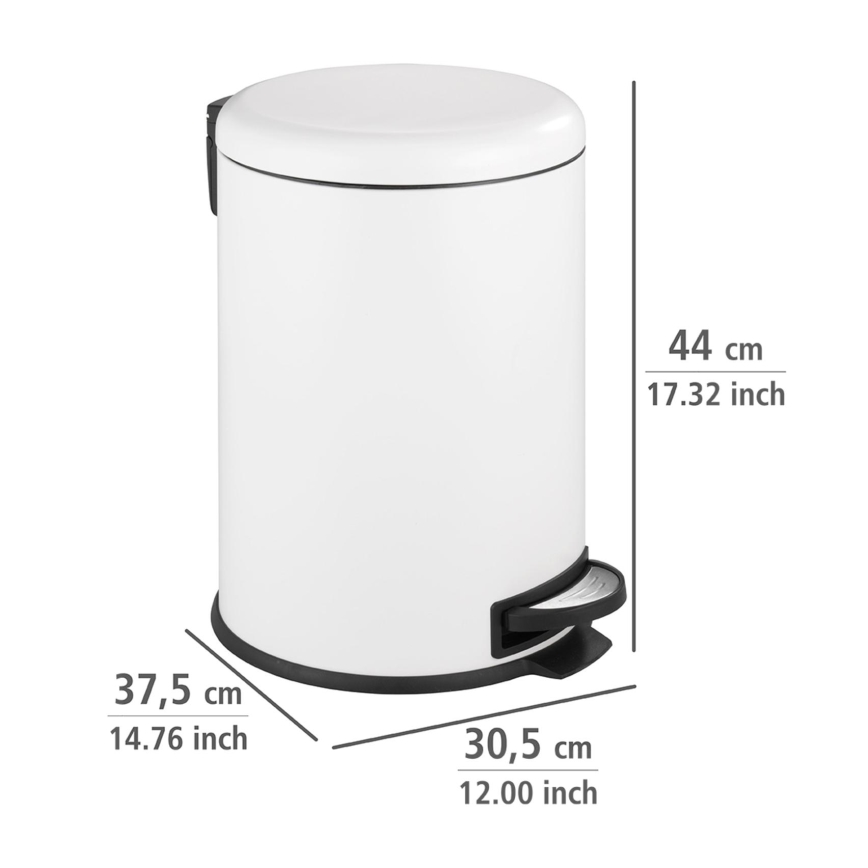 WENKO 22708100 - Korg LEMAN 30,5x44 cm vit/svart