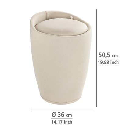 WENKO 22834100 - Pall CANDY 36x50,5 cm beige/svart