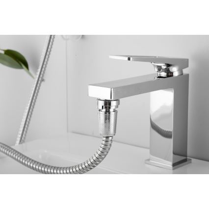 WENKO 22866100 - Duschstång UNIVERSAL 170x6,5 cm blankkrom/silver/grå