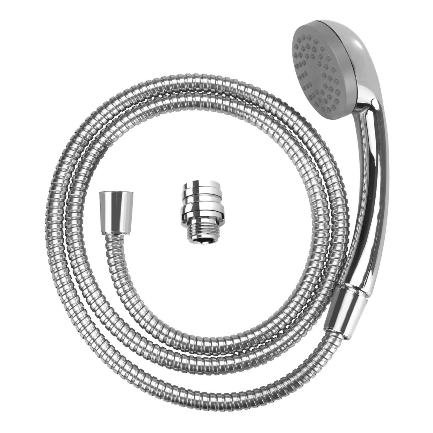 WENKO 22866100 - Duschstång UNIVERSAL 170x6,5 cm blankkrom/silver/grå