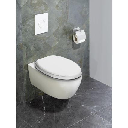 WENKO 22885100-WC WC-sits URBIO 36x42,5 cm vit/silver