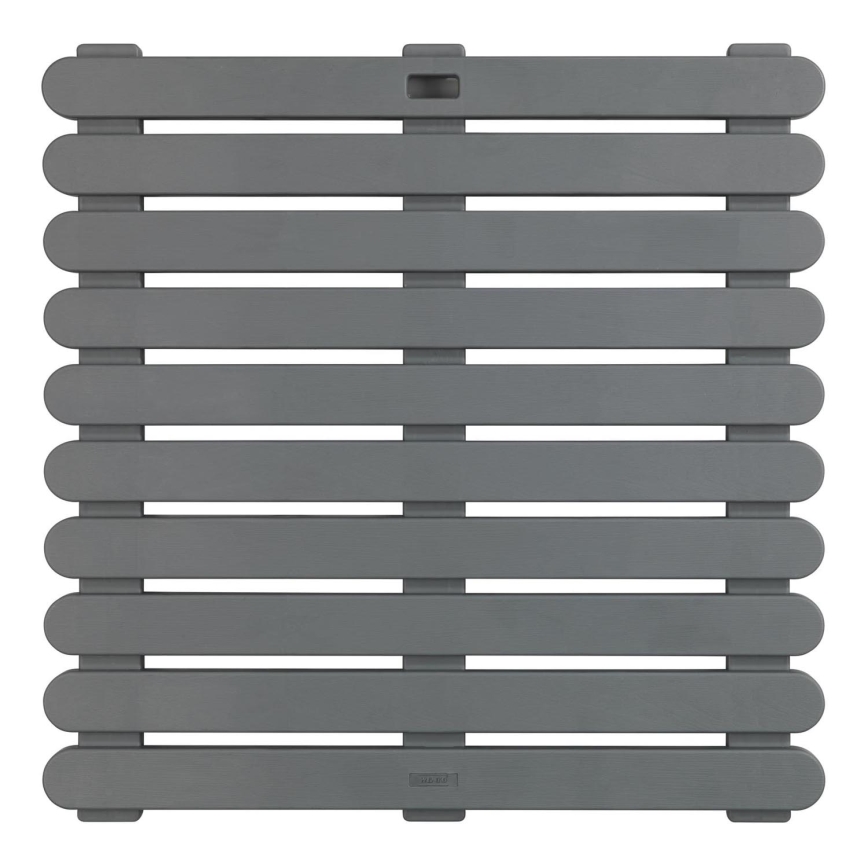 WENKO 22947100-Duschmatta inomhus & utomhus 55x55 cm grå