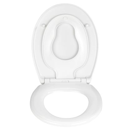 WENKO 22973100-WC-sits DELOS 44,5x37,5 cm vit/silver