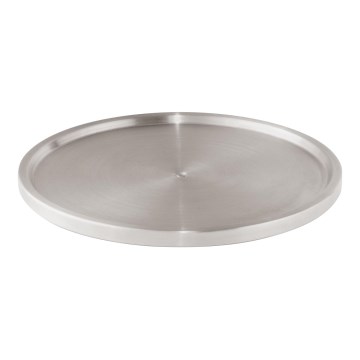 WENKO 2334100 - Bricka i rostfritt stål 26,5x1,5 cm, rostfri/silver