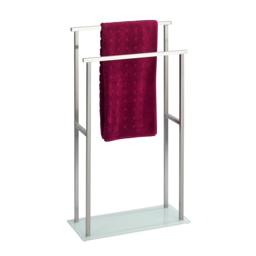 WENKO 23438100 - Handdukställ DEBAR 20x83 cm rostfritt stål/satin/vit