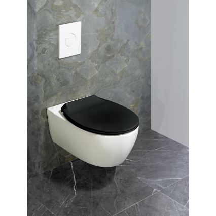WENKO 23443100-WC-sits KOS 44x37 cm svart/silver