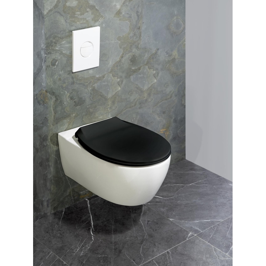WENKO 23443100-WC-sits KOS 44x37 cm svart/silver