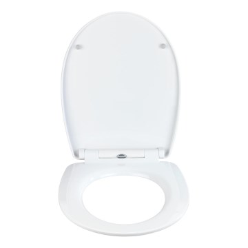 WENKO 23533100-WC toalettsits – bärkapacitet 300/350 kg, 36,5x45 cm, flerfärgad/silver