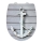 WENKO 23536100-WC WC-sits RELIEF 36,5x45 cm flerfärgad/silverfärgad