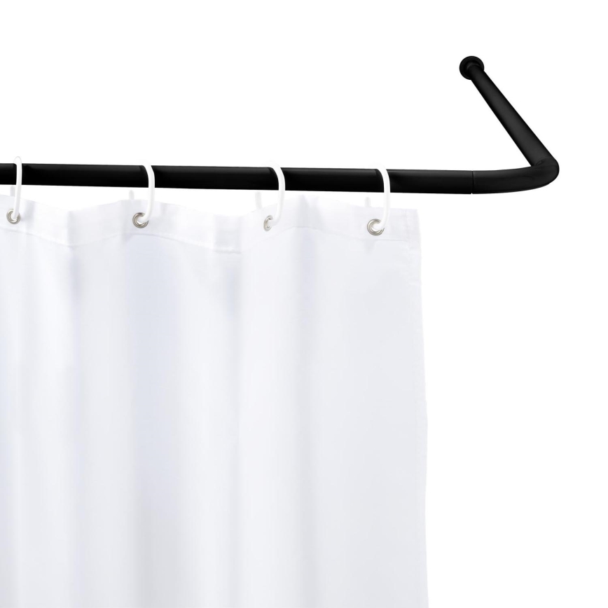 WENKO 23565100 - Svart stång 2 x 2 cm