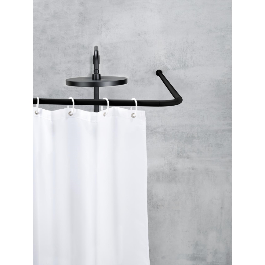 WENKO 23565100 - Svart stång 2 x 2 cm