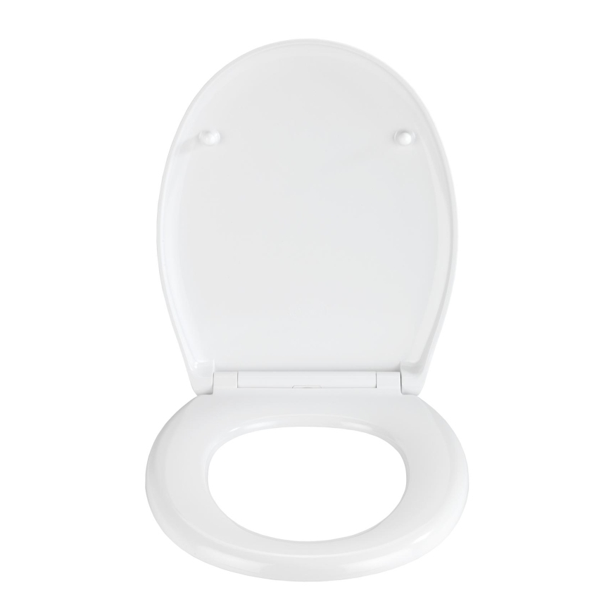 WENKO 23571100-WC toalettsits 300/350 kg (WC-sits) 44,5x37 cm, flerfärgad/silver