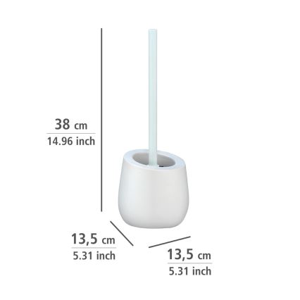 WENKO 23646100 - WC-borste BADI 13,5 x 38 cm vit