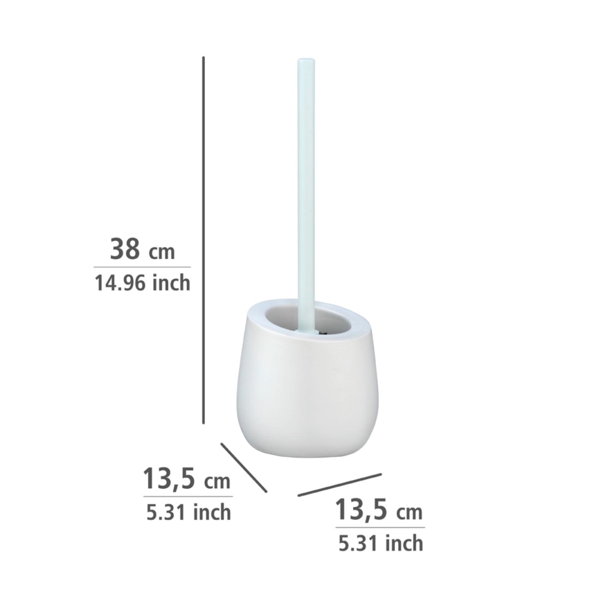 WENKO 23646100 - WC-borste BADI 13,5 x 38 cm vit