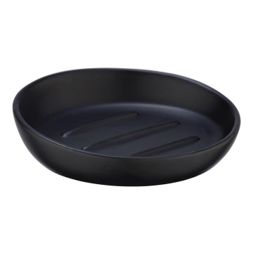 WENKO 23653100 - Tvålfat BADI 11,5 x 3 cm svart