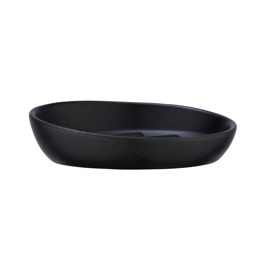 WENKO 23653100 - Tvålfat BADI 11,5 x 3 cm svart