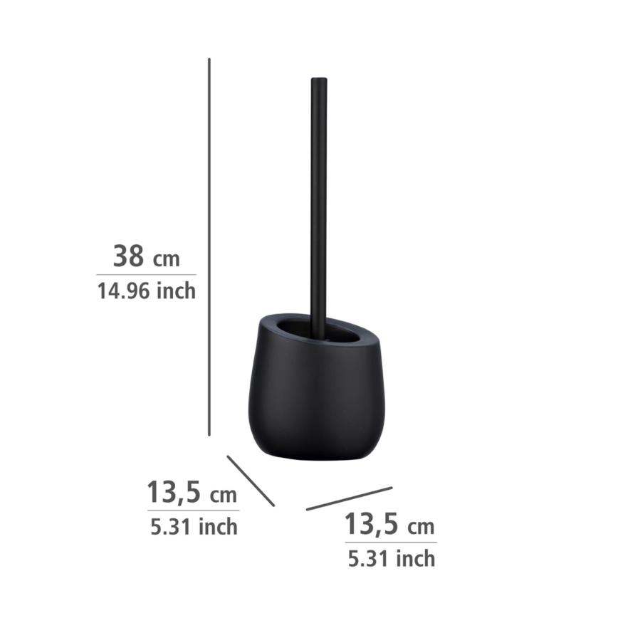 WENKO 23654800 - WC-borste BADI 13,5x38 cm svart