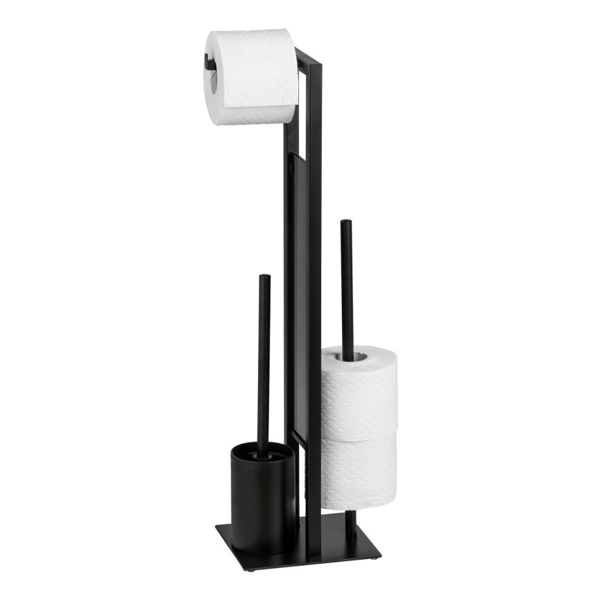 WENKO 23708100 - Toalettborste RIVALTA 18x70 cm svart