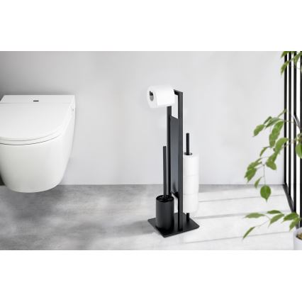 WENKO 23708100 - Toalettborste RIVALTA 18x70 cm svart