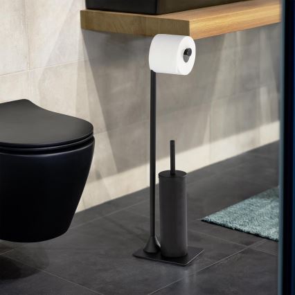 WENKO 23710100 - WC-borste HELLA 15x69 cm svart