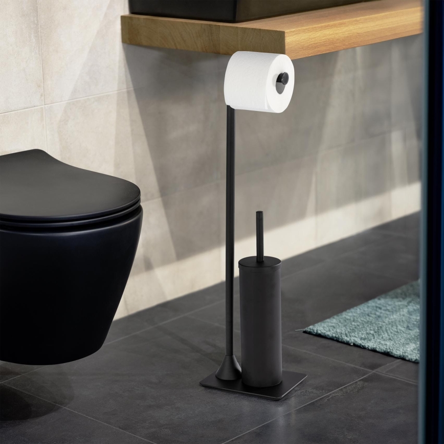 WENKO 23710100 - WC-borste HELLA 15x69 cm svart