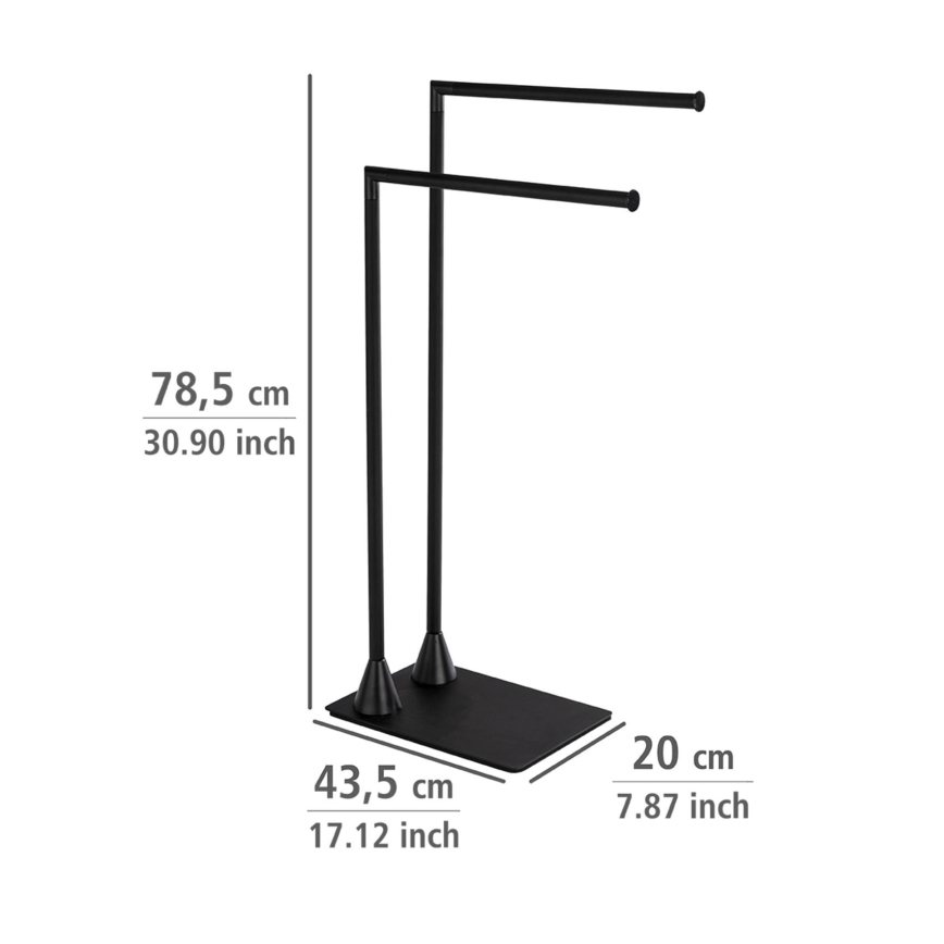 WENKO 23711100 - Handdukställ HELLA 41x79 cm svart