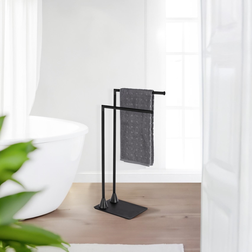 WENKO 23711100 - Handdukställ HELLA 41x79 cm svart
