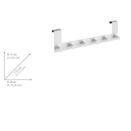WENKO 23724100-Kroklist CELANO 39x11 cm vit