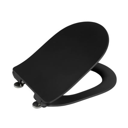 WENKO 23827100-WC toalettsits SEDILO 45,2x36,2 cm svart/silver