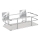 WENKO 23854800 - Hylla TURBO-LOC QUADRO ED. 24 x 14,5 cm, rostfritt stål/polerad krom