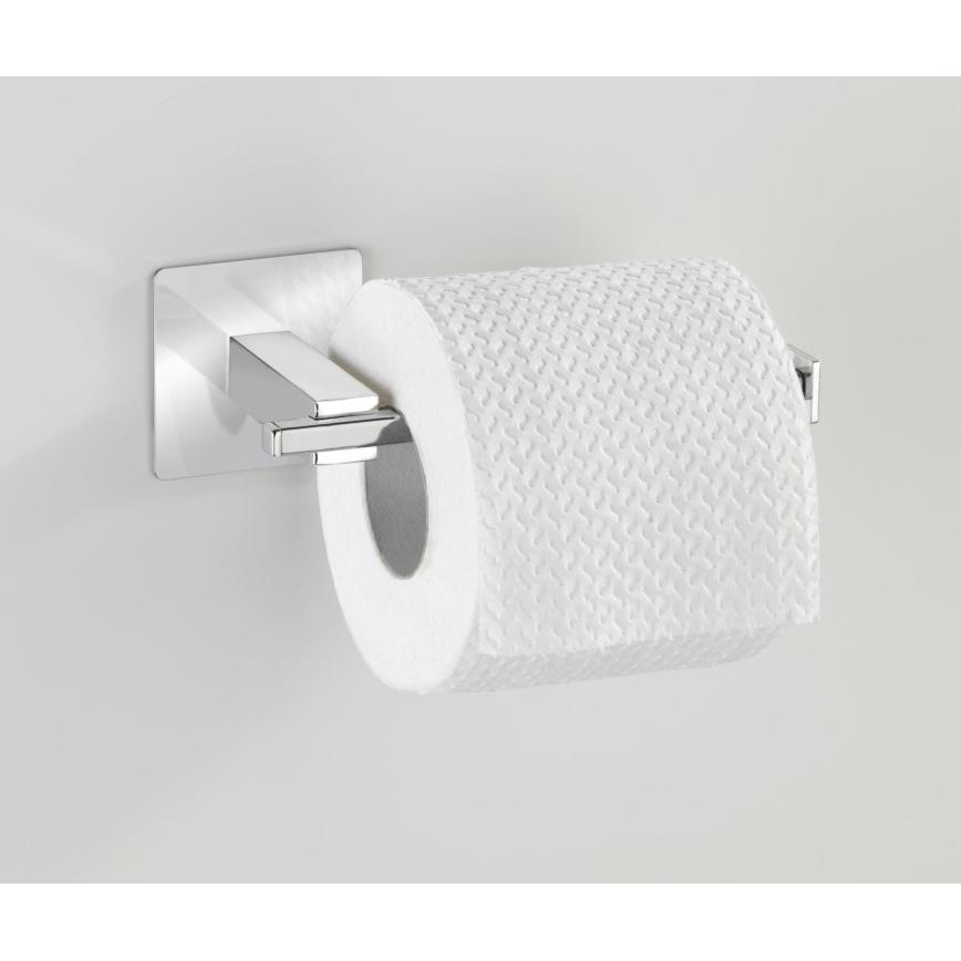 WENKO 23859800 - Toalettpappershållare TURBO-LOC QUADRO ED 16,5x6,5 cm i rostfritt stål