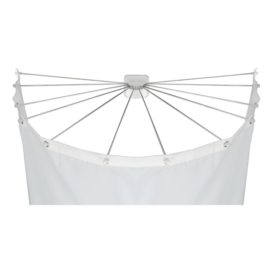 WENKO 23863100 - Duschhållare 96x72 cm rostfritt stål/vit