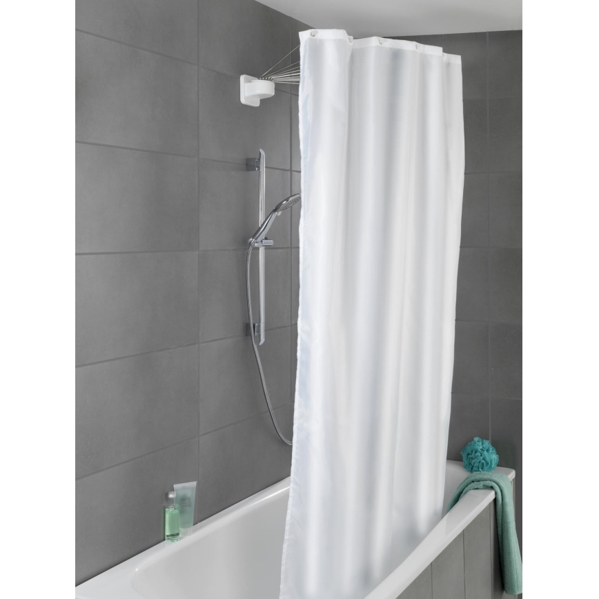 WENKO 23863100 - Duschhållare 96x72 cm rostfritt stål/vit