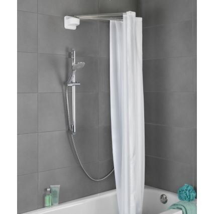 WENKO 23863100 - Duschhållare 96x72 cm rostfritt stål/vit