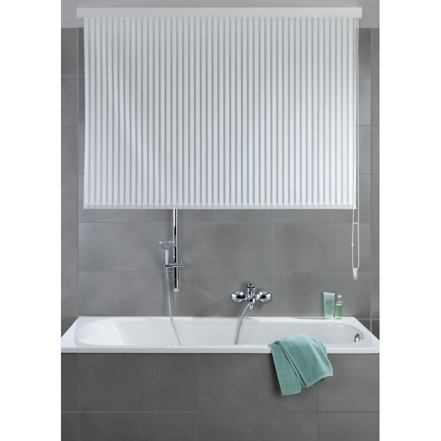WENKO 23864100 - Duschrullgardin 132x240 cm vit