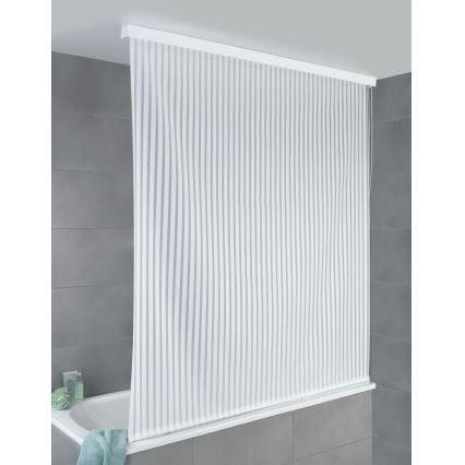 WENKO 23864100 - Duschrullgardin 132x240 cm vit