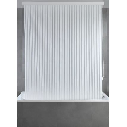 WENKO 23864100 - Duschrullgardin 132x240 cm vit