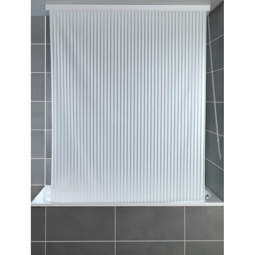 WENKO 23864100 - Duschrullgardin 132x240 cm vit