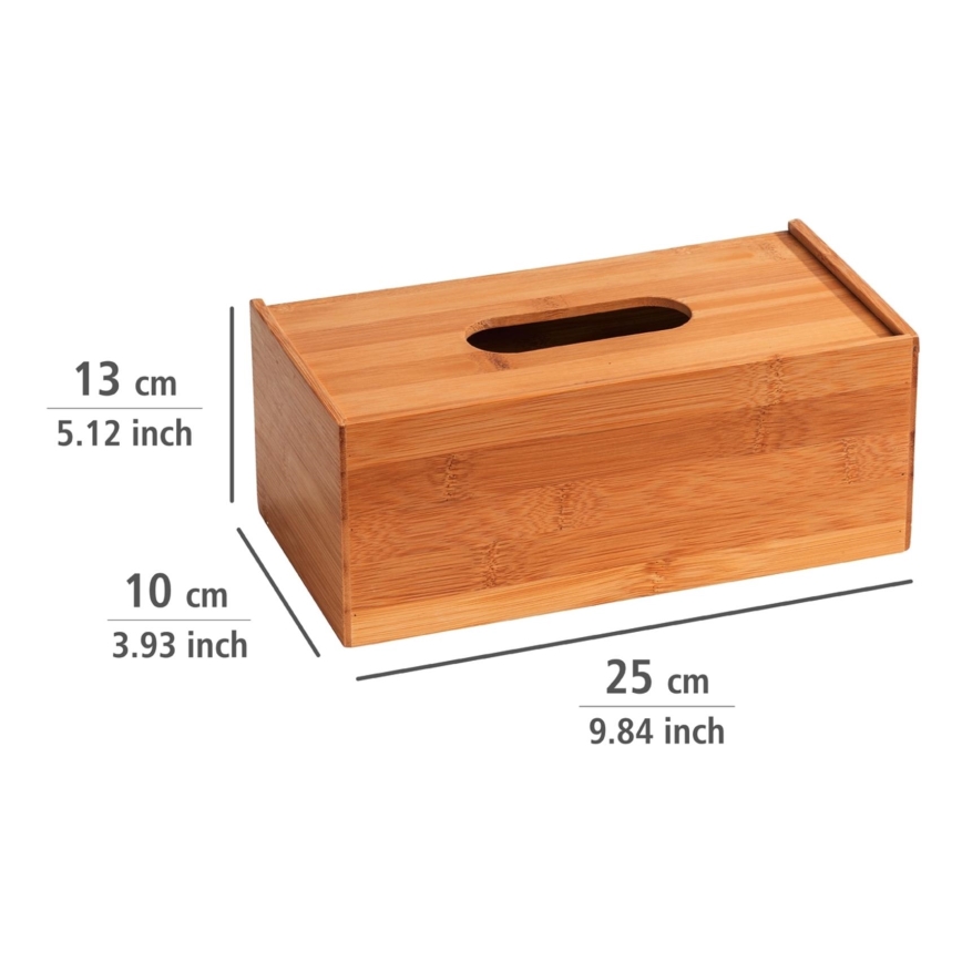 WENKO 23925100 - Box för näsdukar TERRA 25x13 cm brun