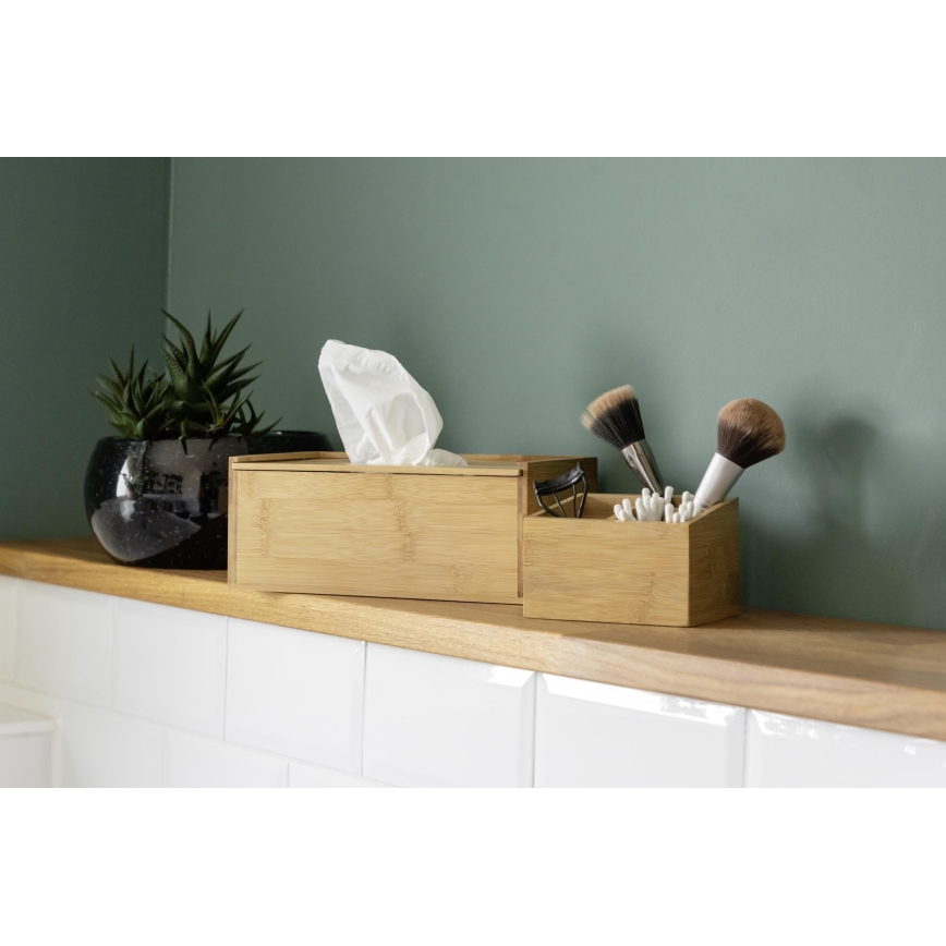 WENKO 23925100 - Box för näsdukar TERRA 25x13 cm brun