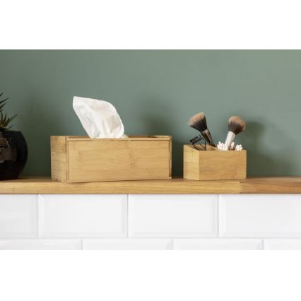 WENKO 23925100 - Box för näsdukar TERRA 25x13 cm brun