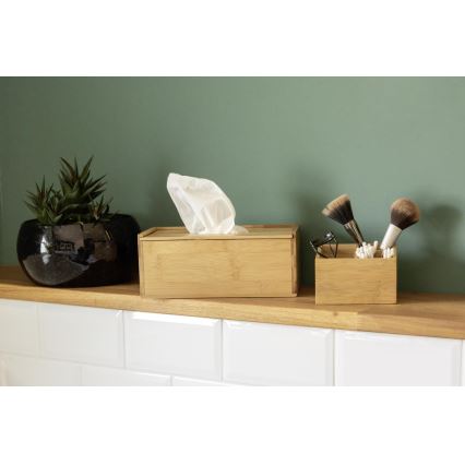 WENKO 23925100 - Box för näsdukar TERRA 25x13 cm brun