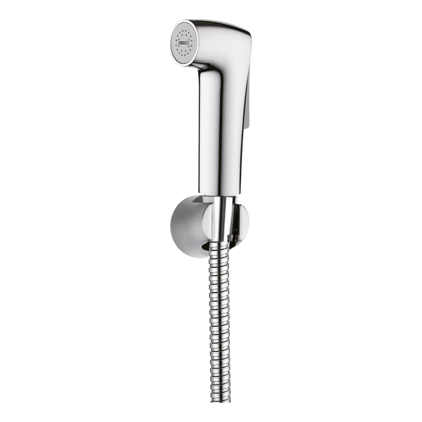 WENKO 23999100 - Bidetset Vattensparsystem 12x7 cm blank krom/silverfärgad