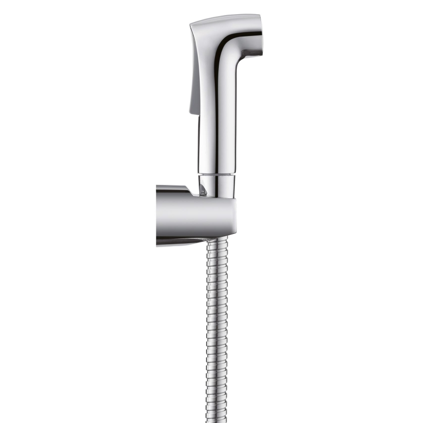 WENKO 23999100 - Bidetset Vattensparsystem 12x7 cm blank krom/silverfärgad