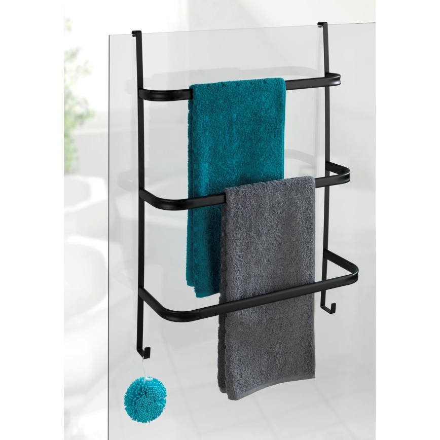 WENKO 24026100 - Handdukshållare IRPINIA 54,5x77,5 cm svart