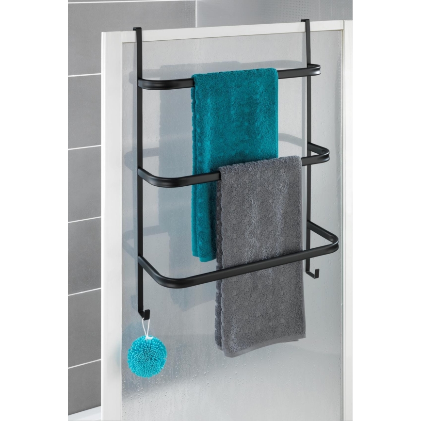 WENKO 24026100 - Handdukshållare IRPINIA 54,5x77,5 cm svart