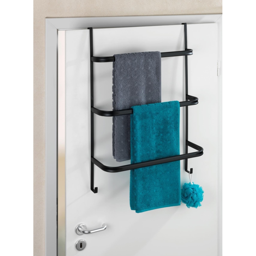 WENKO 24026100 - Handdukshållare IRPINIA 54,5x77,5 cm svart