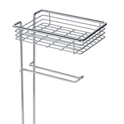 WENKO 24074800 - Toalettpappershållare 16x59 cm polerad krom