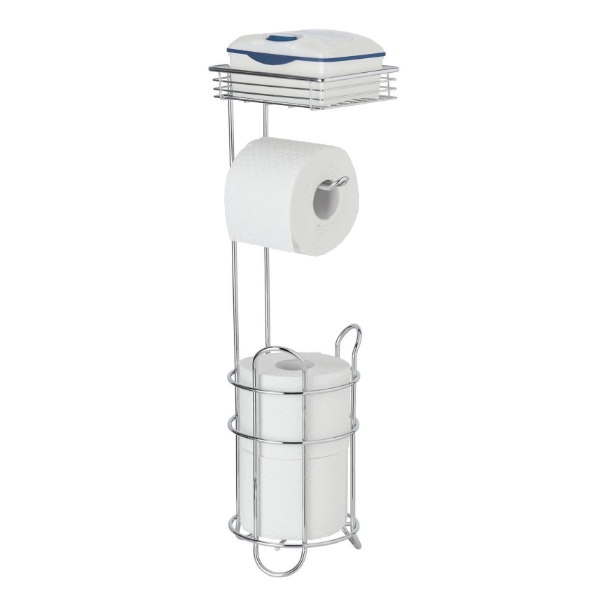 WENKO 24074800 - Toalettpappershållare 16x59 cm polerad krom