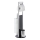 WENKO 24075800 - WC-set RAVINA 20x707 cm rostfritt stål/silver/svart